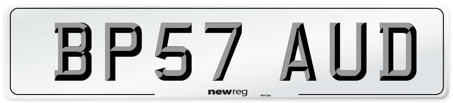 BP57 AUD Number Plate from New Reg